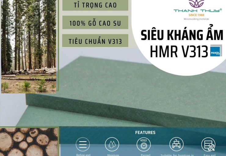  VÁN MDF HMR V313 PHỦ MELAMINE THANH THUỲ – SỰ KẾT HỢP HOÀN HẢO CHO NỘI THẤT HIỆN ĐẠI